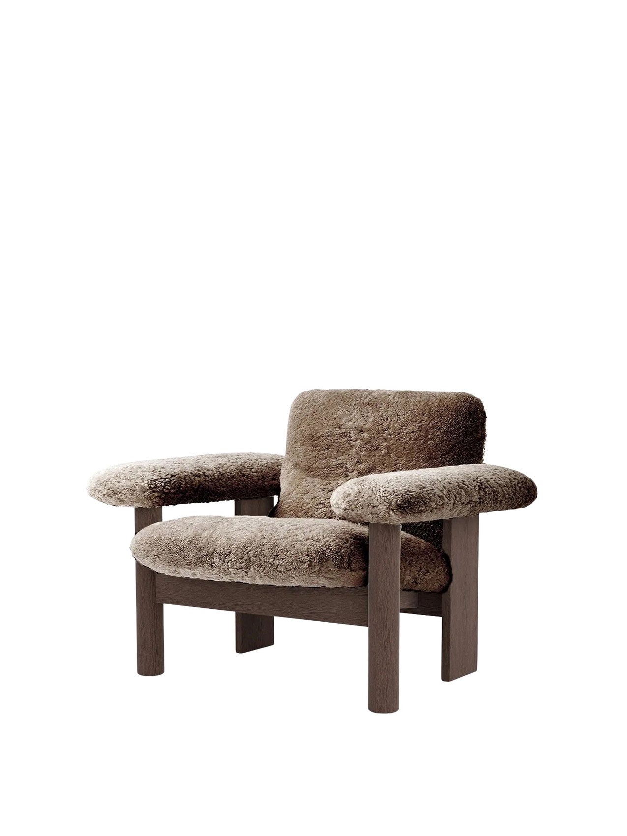 Audo Brasilia Lounge Chair, Low Back, Sheepskin