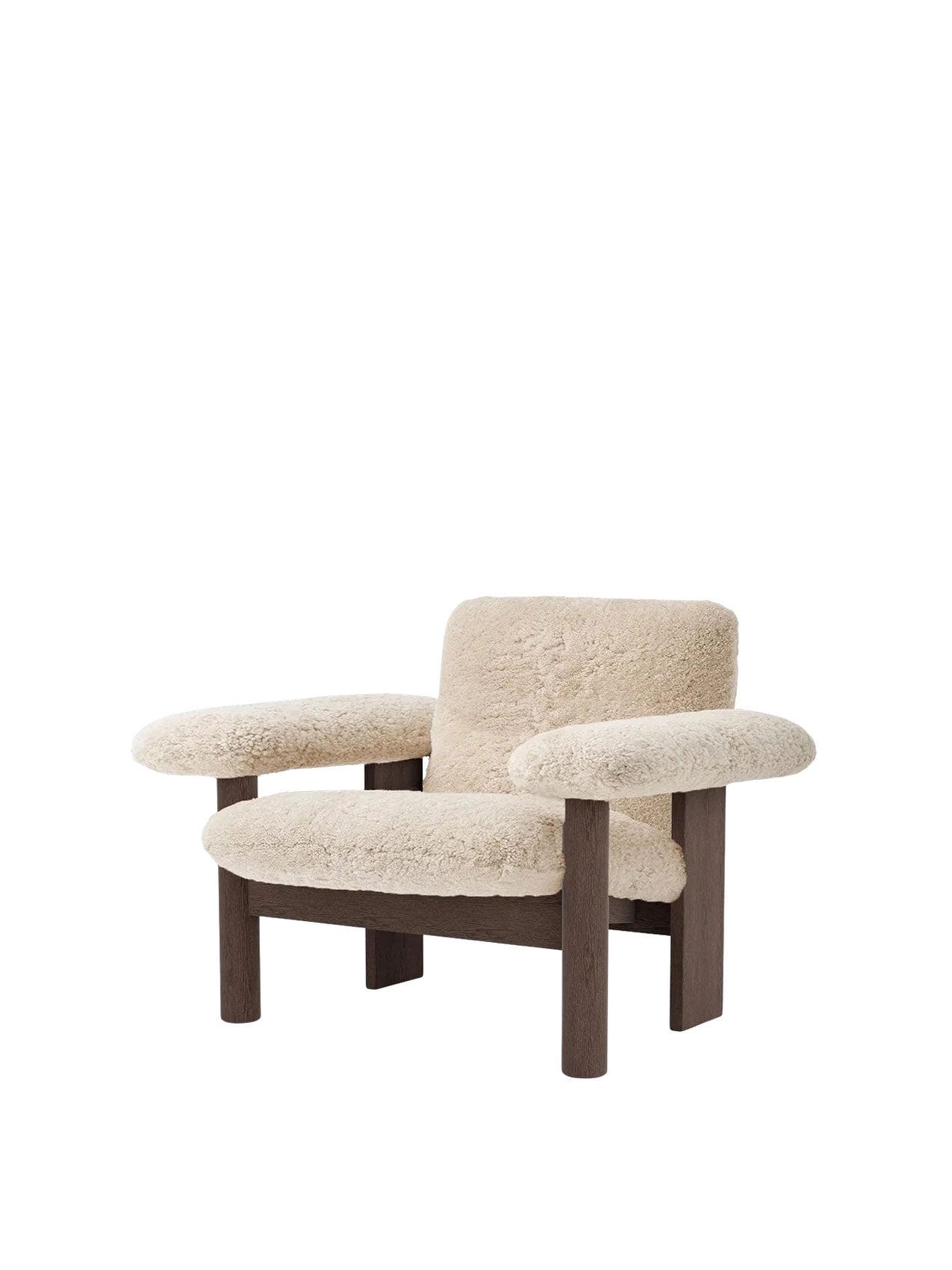 Audo Brasilia Lounge Chair, Low Back, Sheepskin