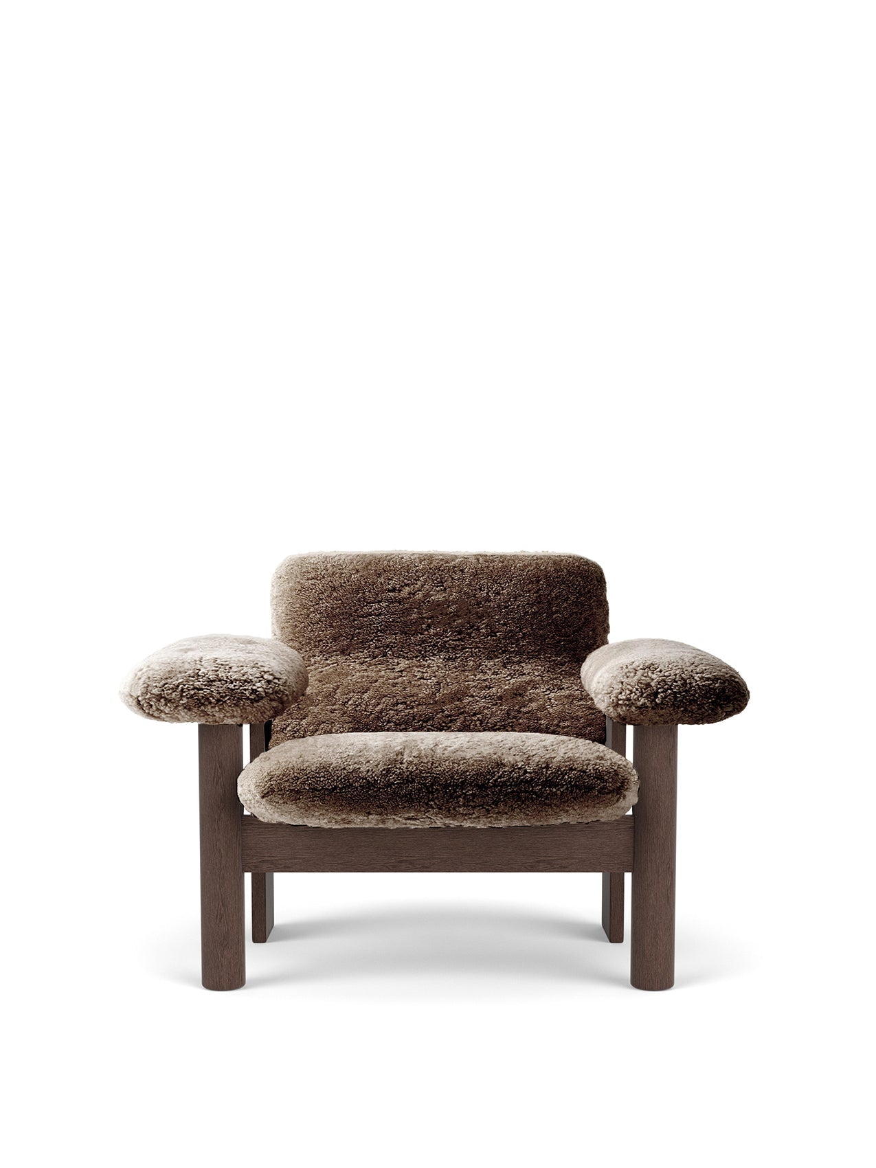 Audo Brasilia Lounge Chair, Low Back, Sheepskin