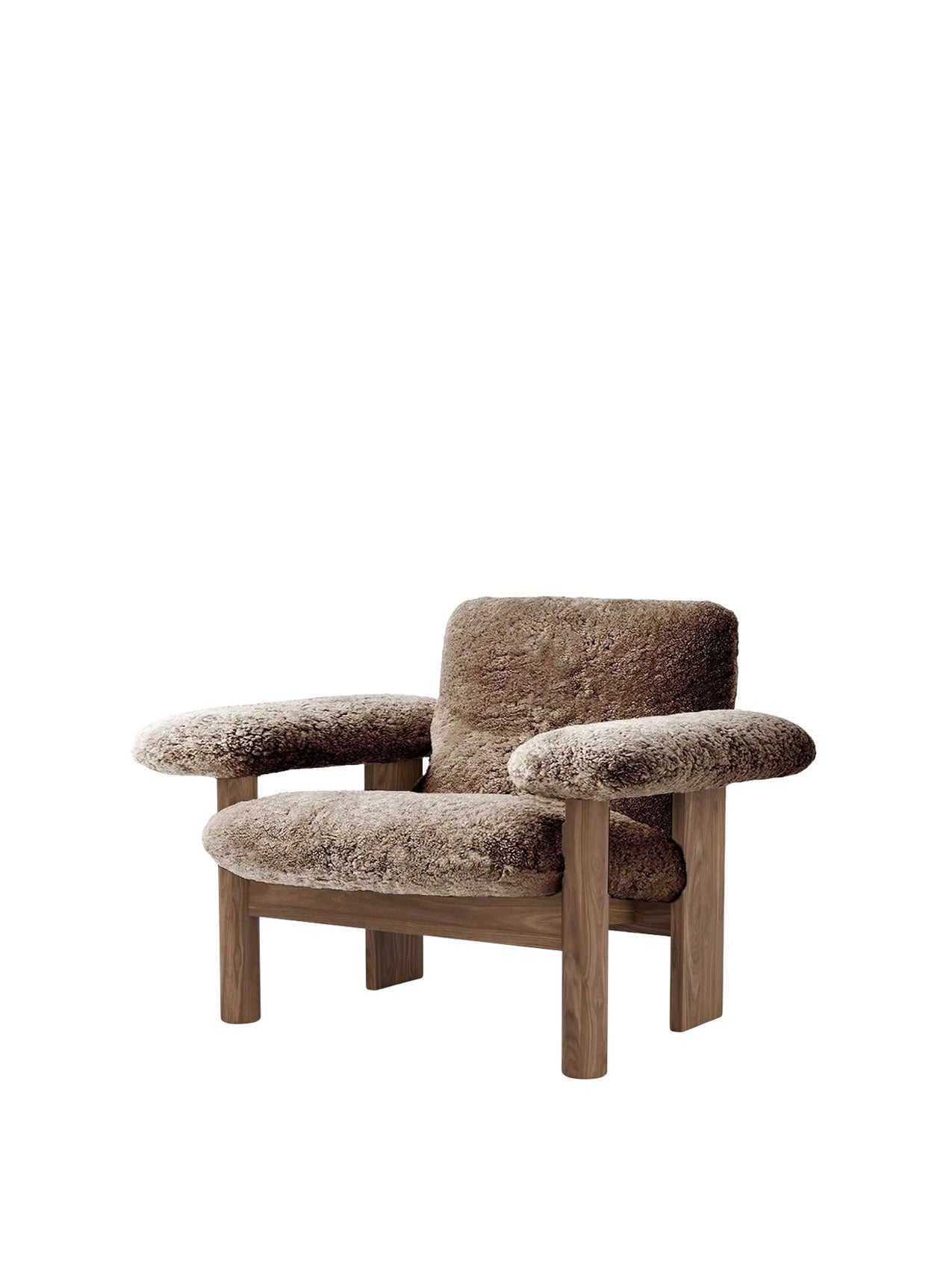 Audo Brasilia Lounge Chair, Low Back, Sheepskin