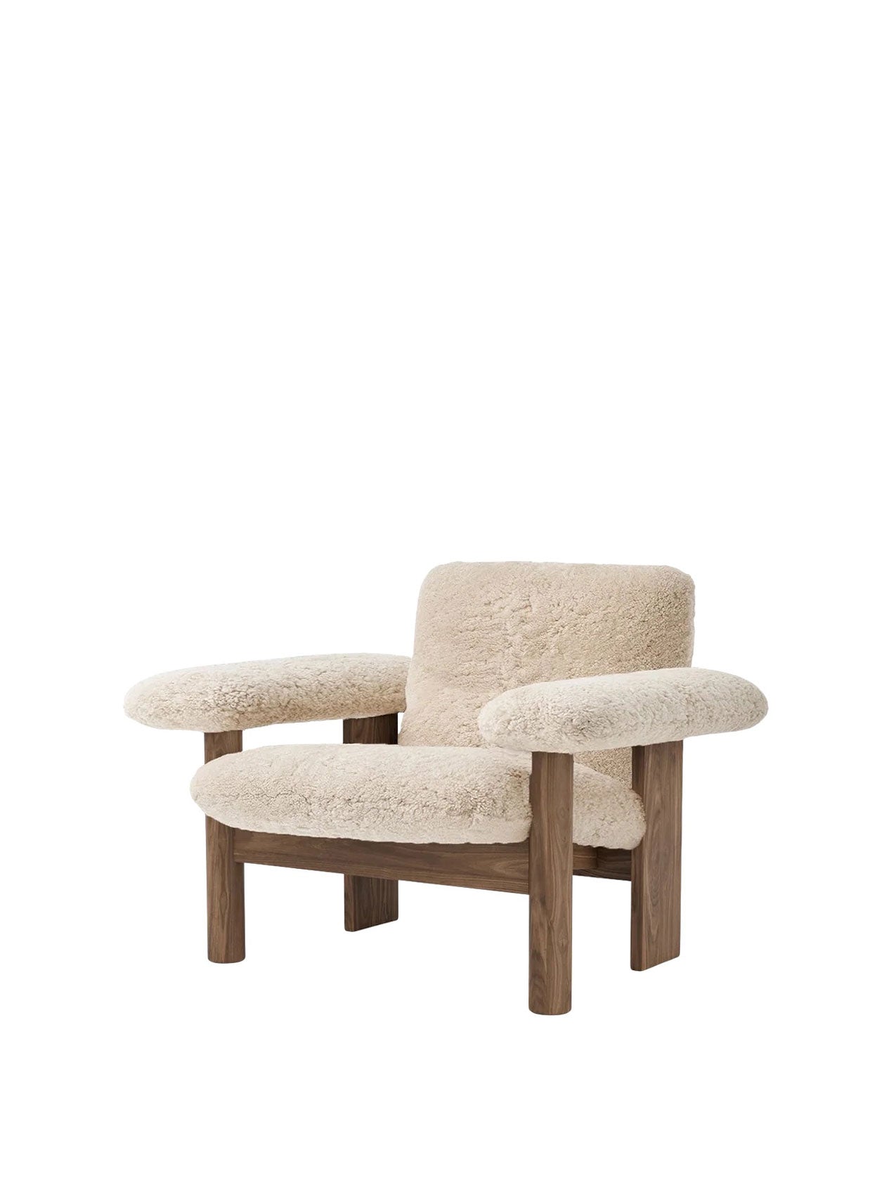 Audo Brasilia Lounge Chair, Low Back, Sheepskin