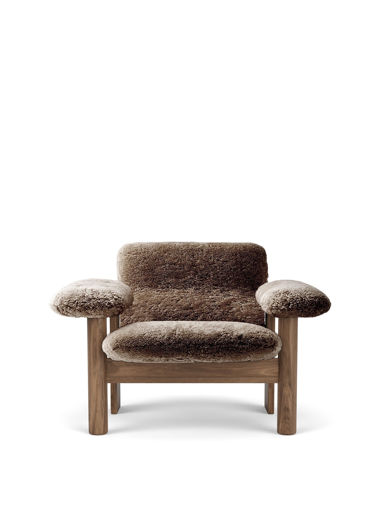 Audo Brasilia Lounge Chair, Low Back, Sheepskin