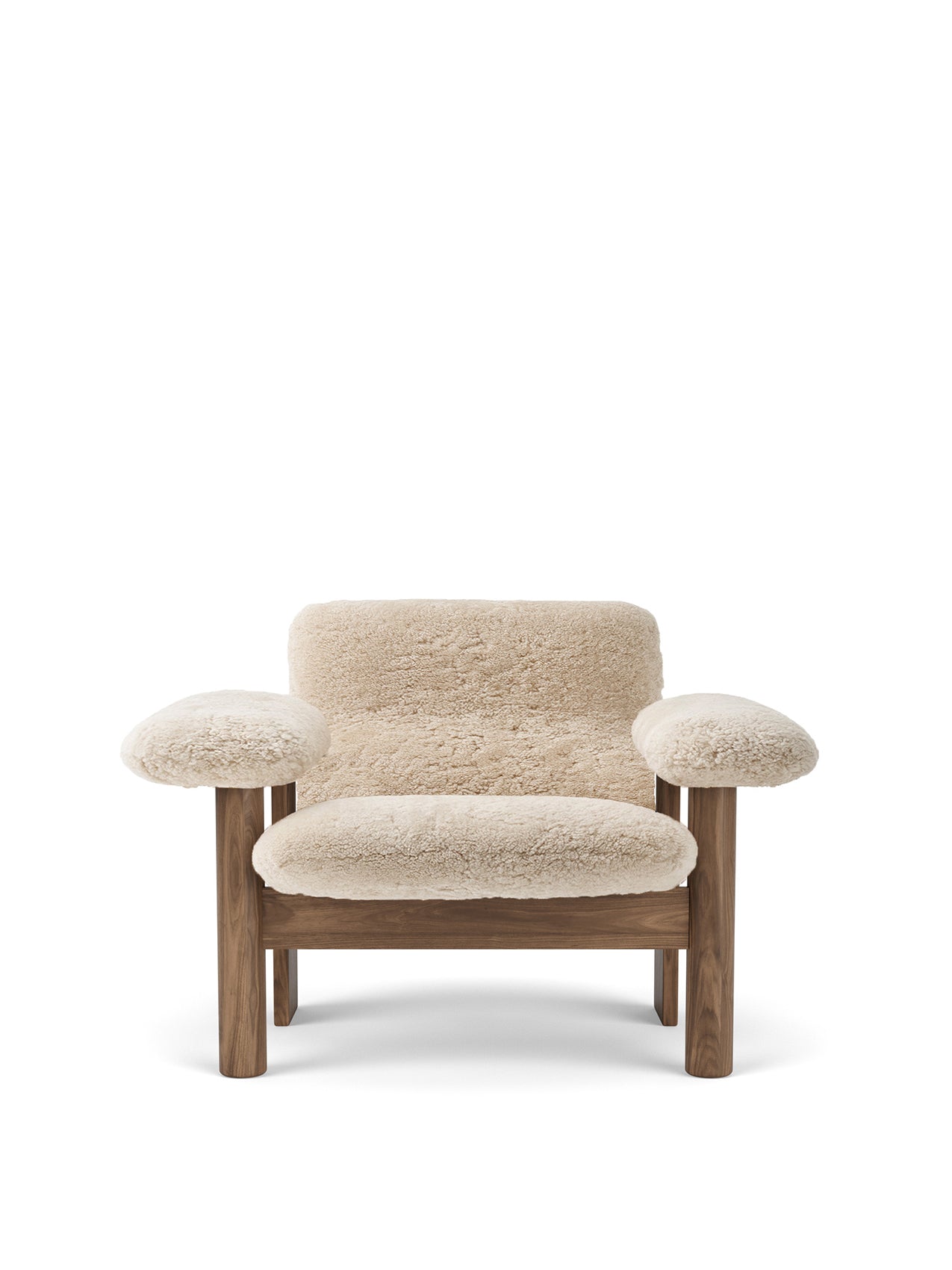 Audo Brasilia Lounge Chair, Low Back, Sheepskin