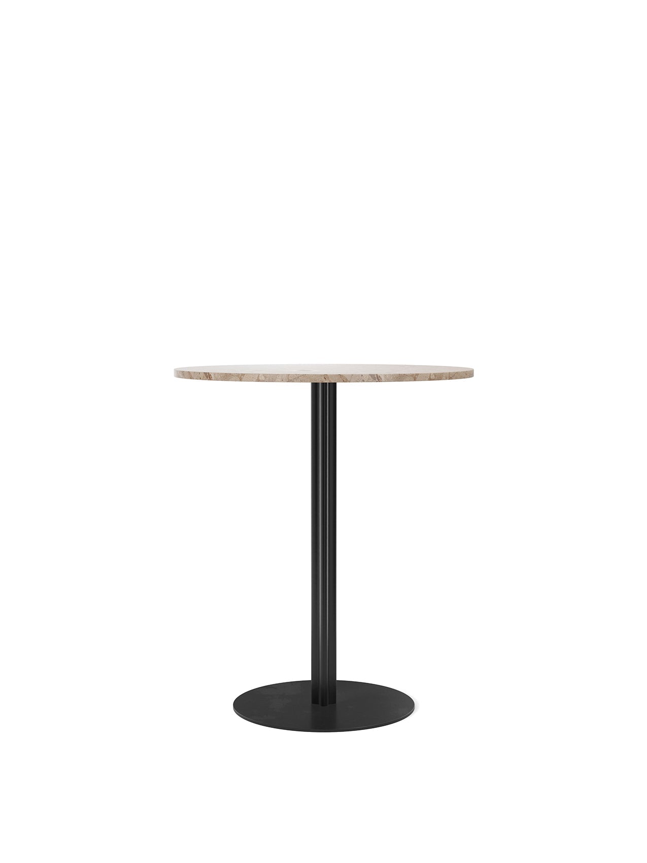 Audo Harbour Column Table, Round With Circular Base - 3 Heights