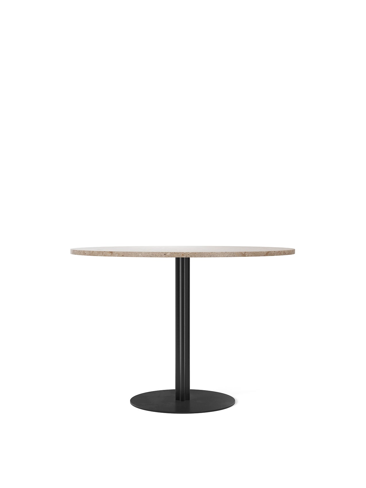 Audo Harbour Column Table, Round With Circular Base - 3 Heights