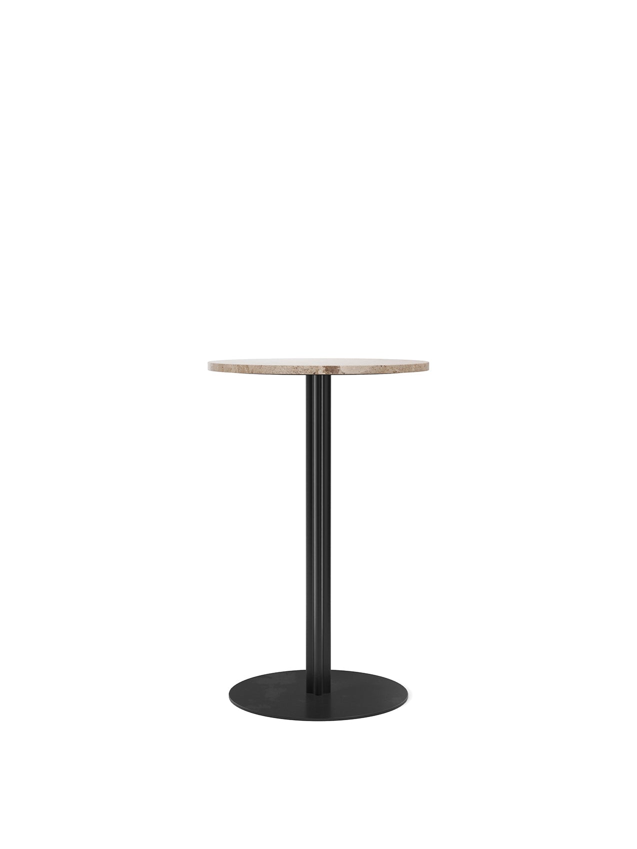 Audo Harbour Column Table, Round With Circular Base - 3 Heights