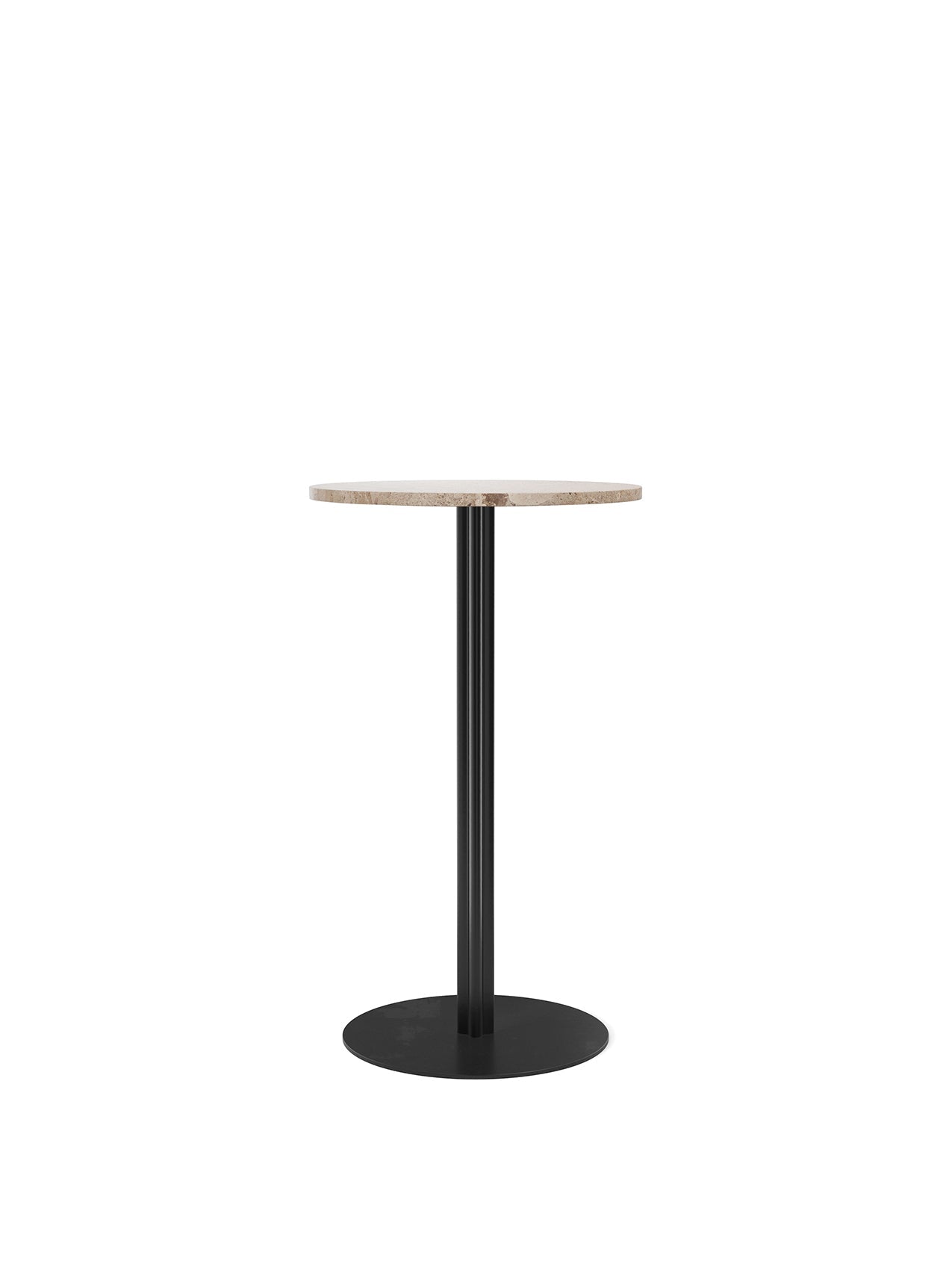 Audo Harbour Column Table, Round With Circular Base - 3 Heights