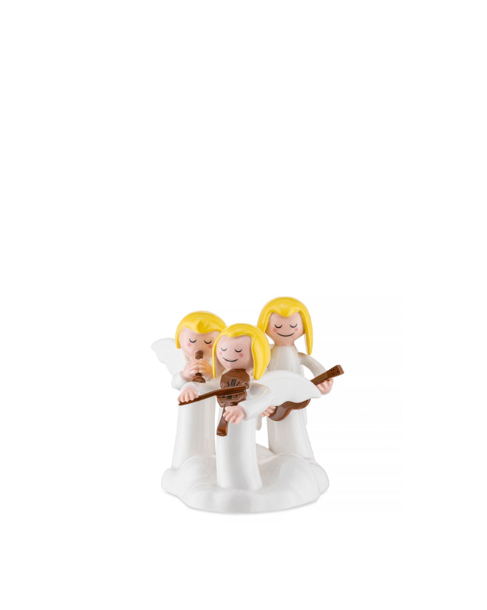 Alessi Do, Re, Mi Figurine In Porcelain Hand Decorated