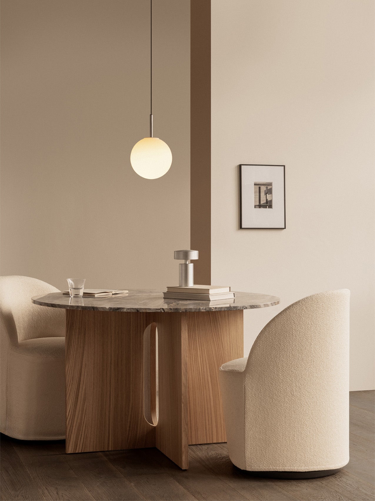 Audo Tearoom Chair, with Swivel & Loose Cover
