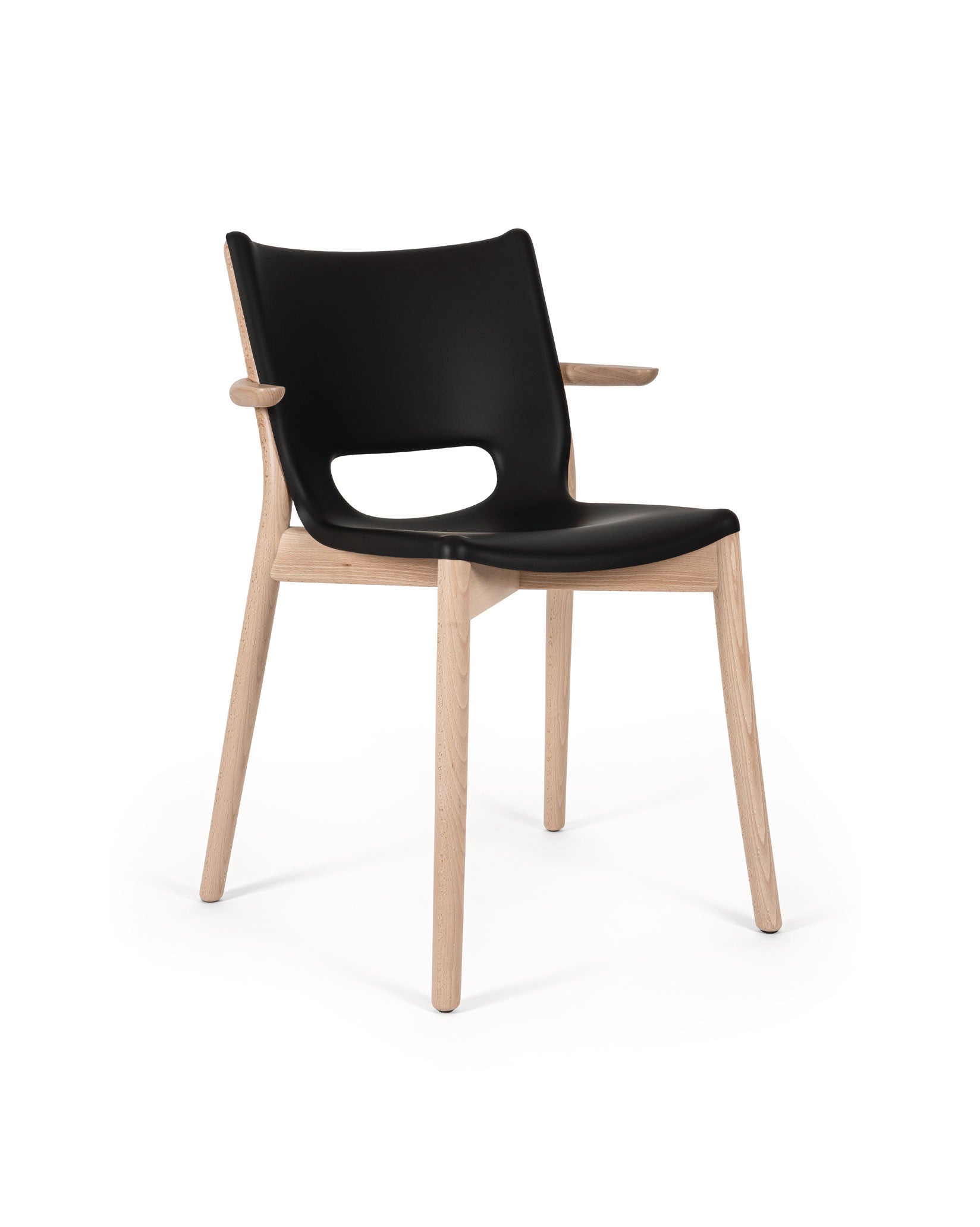 Alessi Poêle Collection Monoshell Chair With Armrests
