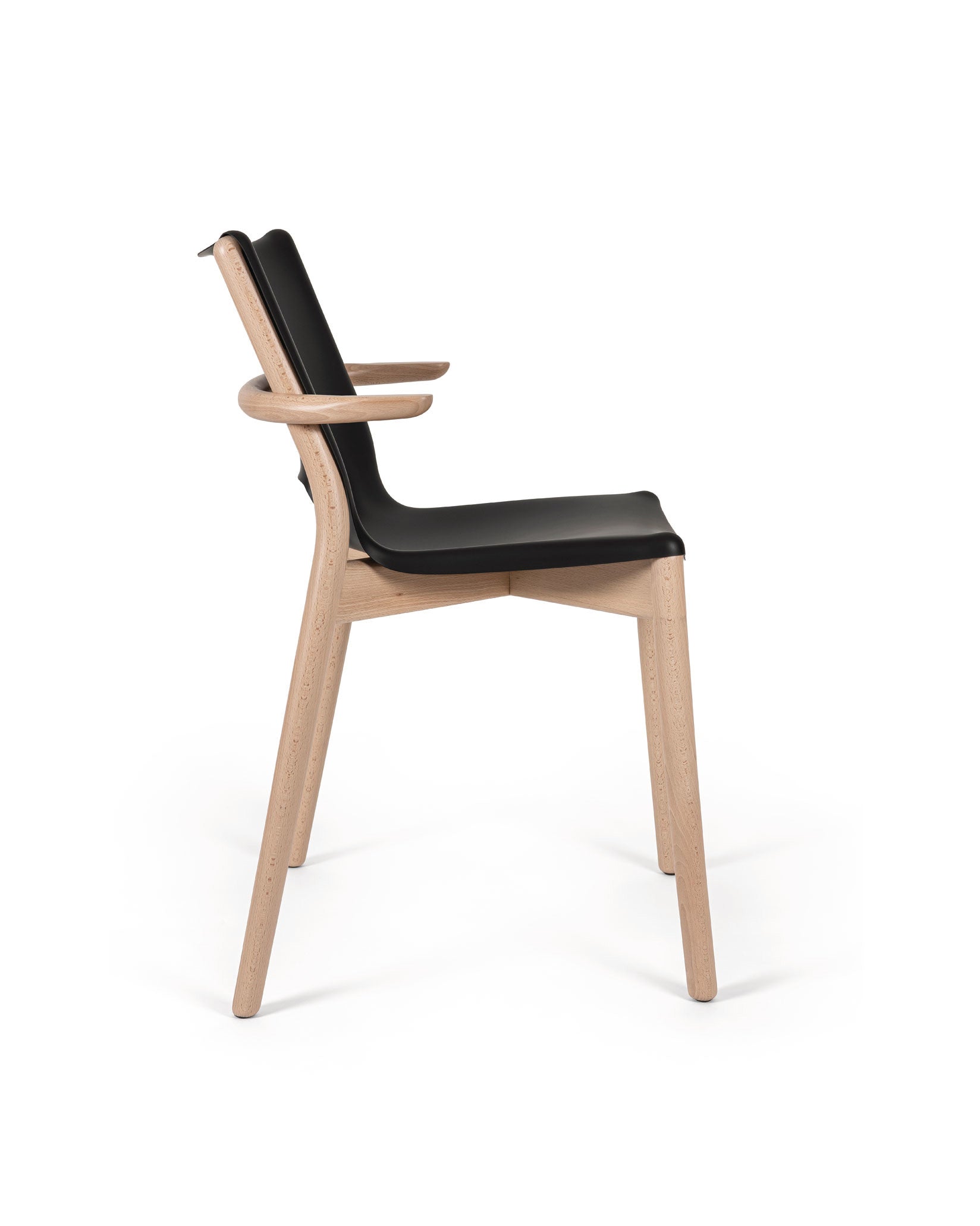 Alessi Poêle Collection Monoshell Chair With Armrests