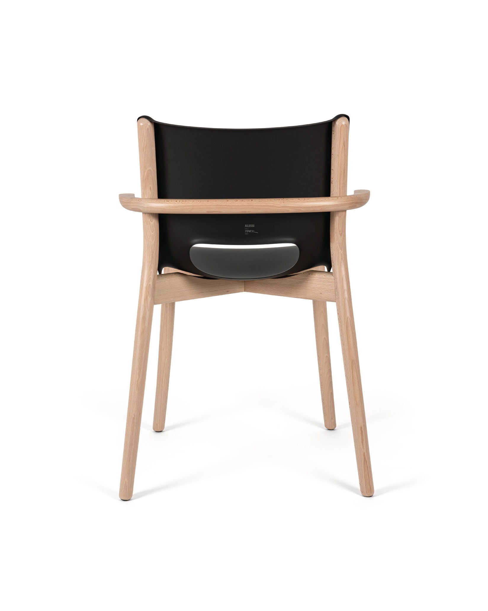Alessi Poêle Collection Monoshell Chair With Armrests