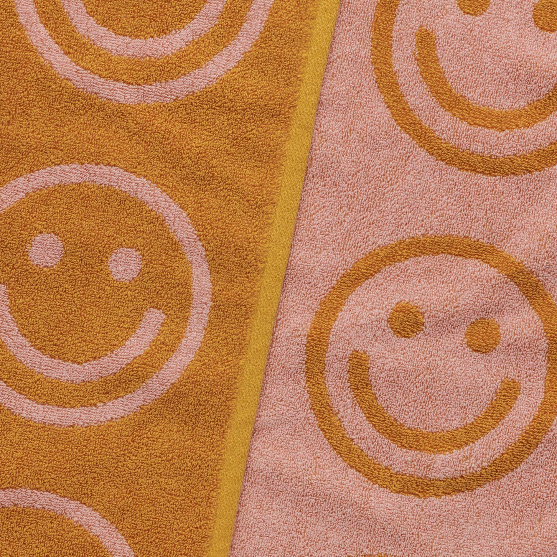 Baggu Bath Towel - Marigold Peach Happy