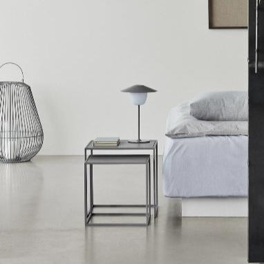 Blomus Ani Rechargable LED Portable Indoor or Outdoor Lamp 3-in-1 Works as Tabletop Lamp, Lantern or Hanging Light