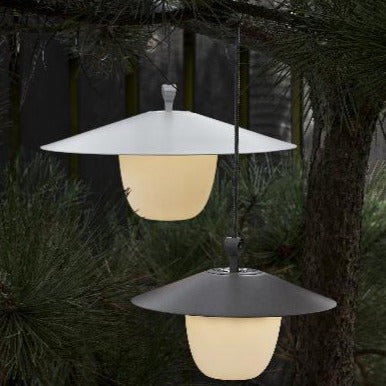 Blomus Ani Rechargable LED Portable Indoor or Outdoor Lamp 3-in-1 Works as Tabletop Lamp, Lantern or Hanging Light