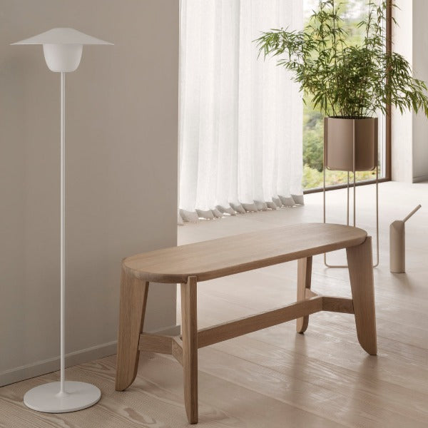 Blomus Eli Scandinavian Modern Natural Oak Bench or Accent Furnishing - Heirloom Quality