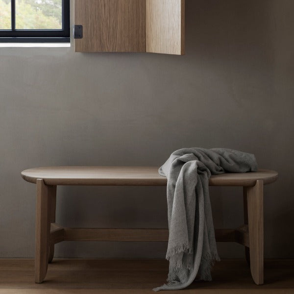 Blomus Eli Scandinavian Modern Natural Oak Bench or Accent Furnishing - Heirloom Quality