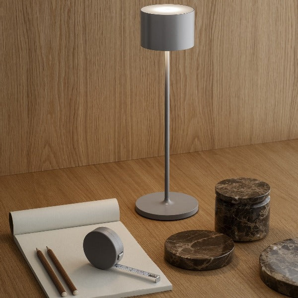 Blomus Farol Rechargable LED Indoor or Outdoor Table Lamp - Dimmable - Varying Light Colors