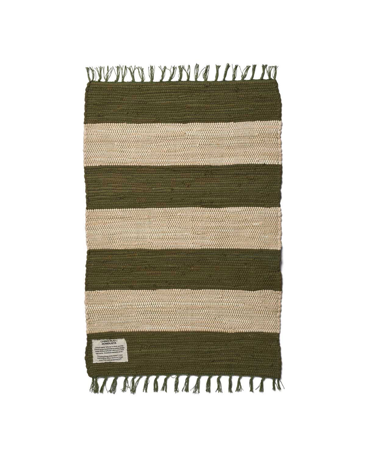 Bongusta Chindi Rug - Army and Beige