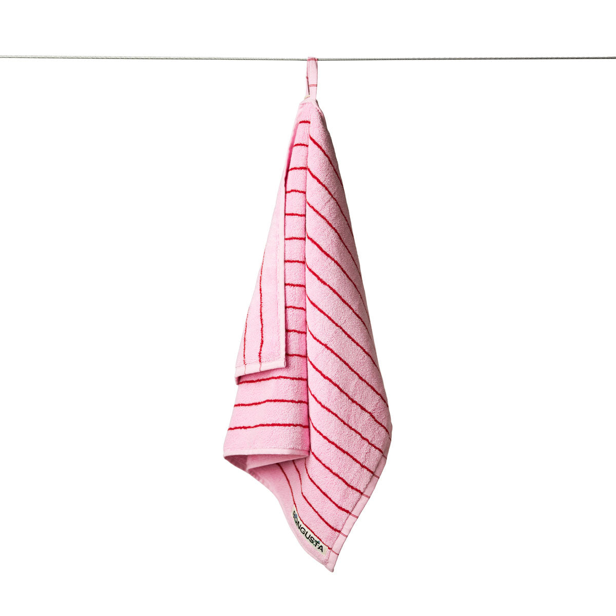 Bongusta Naram Towels - Baby Pink and Red