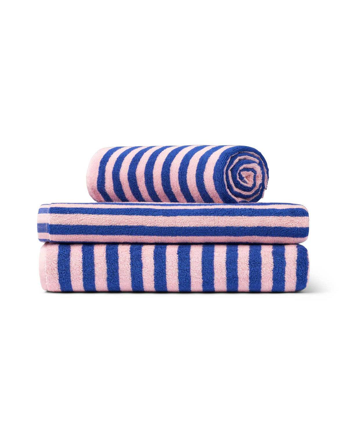 Bongusta Naram Towels - Dazzling Blue and Rose