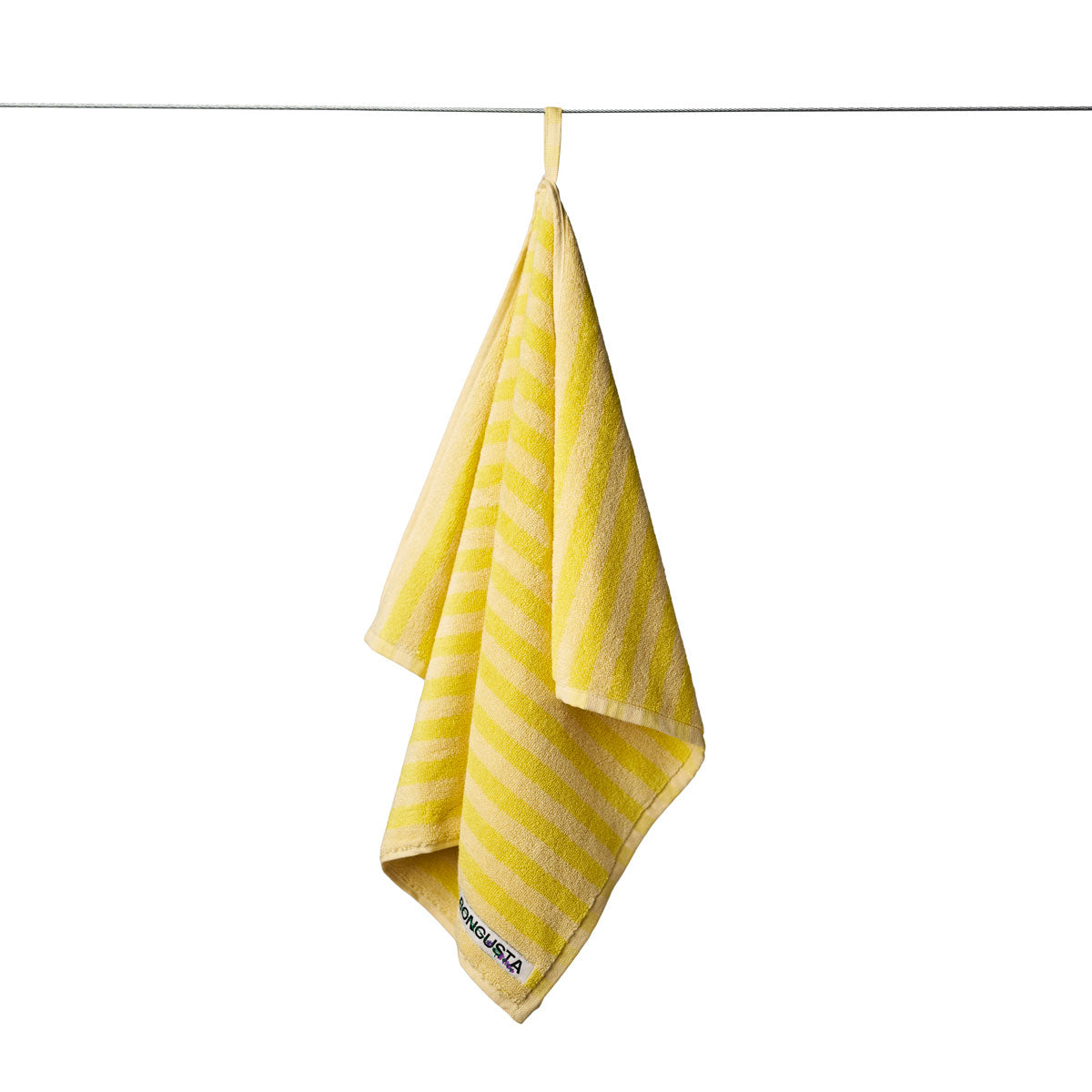 Bongusta Naram Towels - Pristine and Neon Yellow