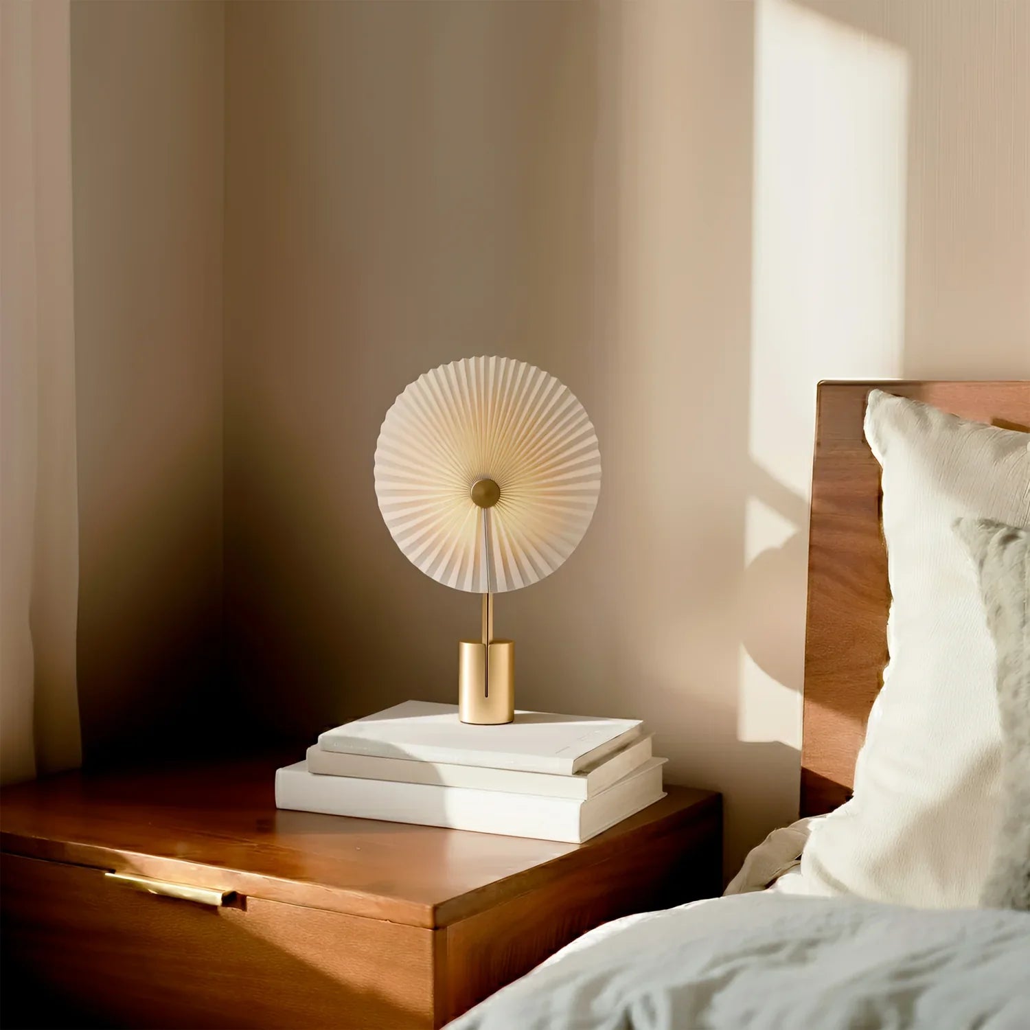 Gejst Liris Portable Table Lamp, Brass