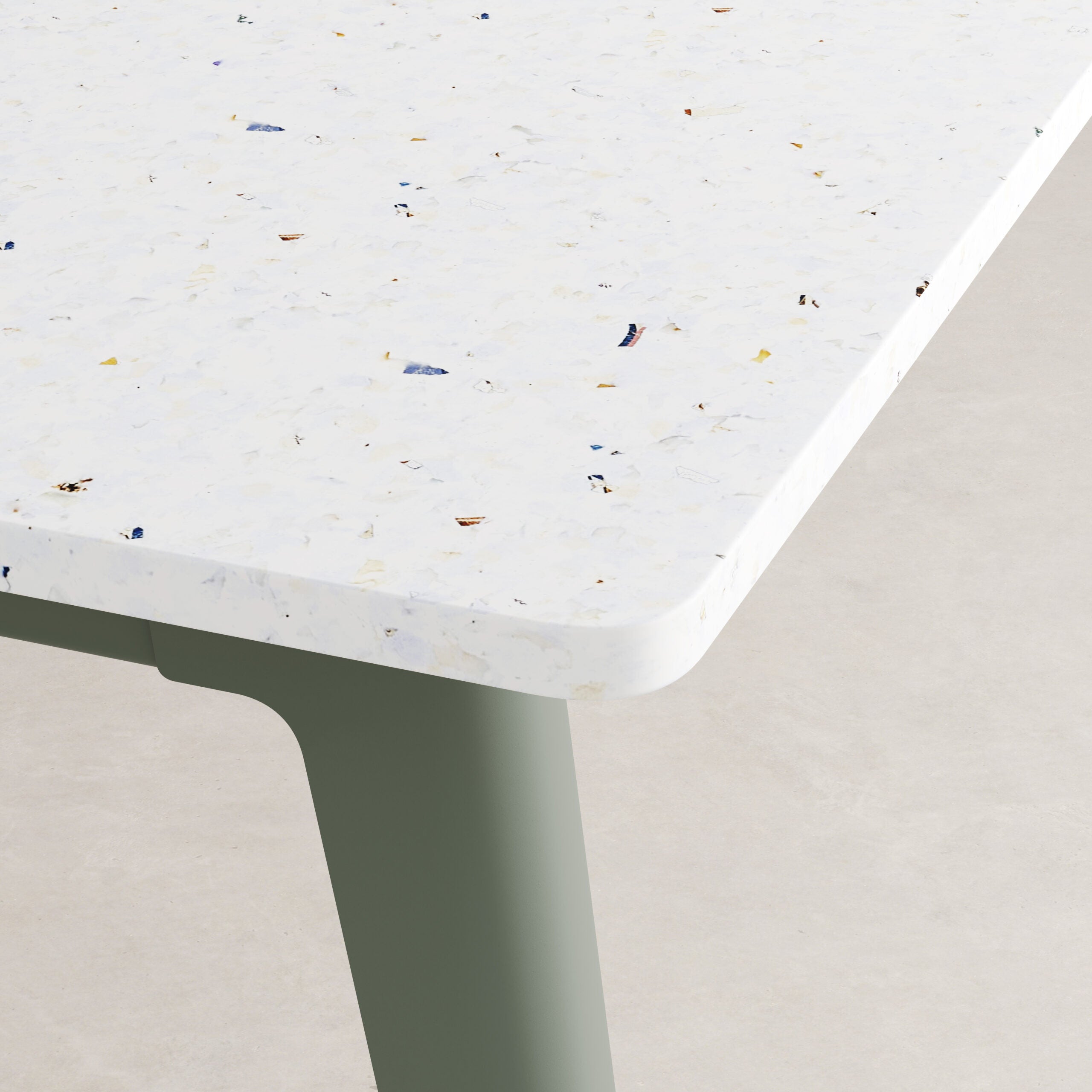 TIPTOE NEW MODERN dining table - Venezia recycled plastic