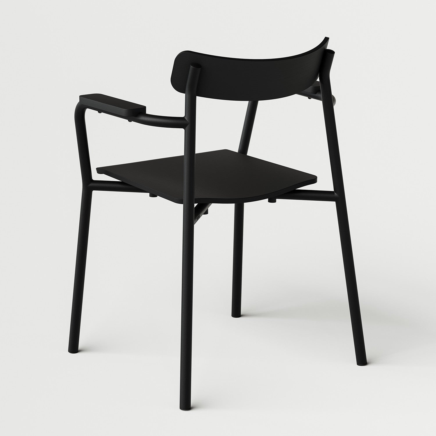 TIPTOE ETUDE chair with armrests - eco-certified wood