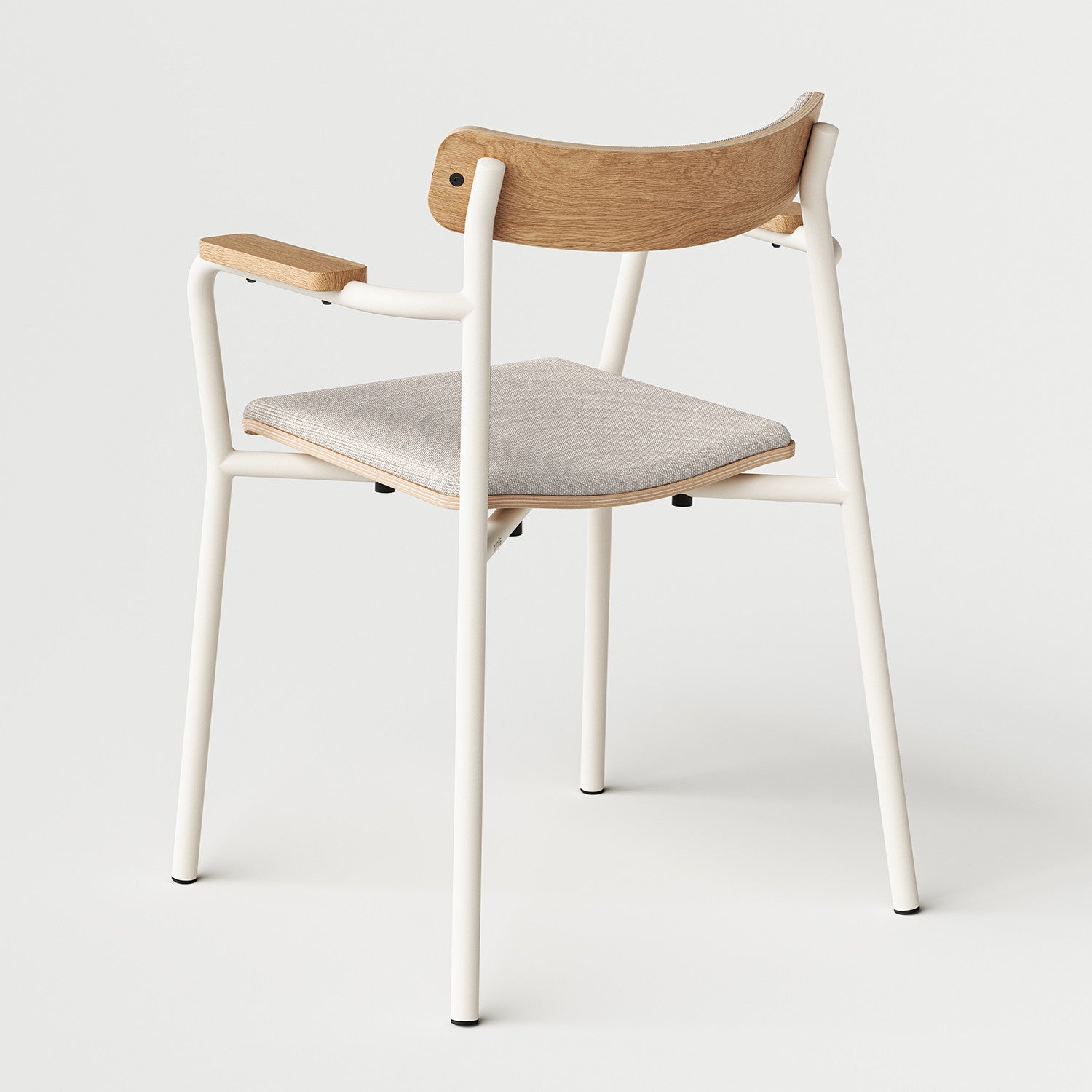 TIPTOE ETUDE chair with armrests - recycled fabric