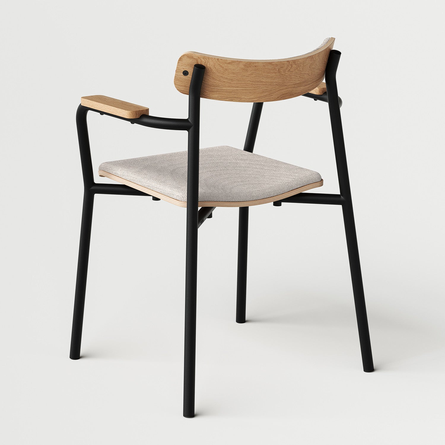 TIPTOE ETUDE chair with armrests - recycled fabric
