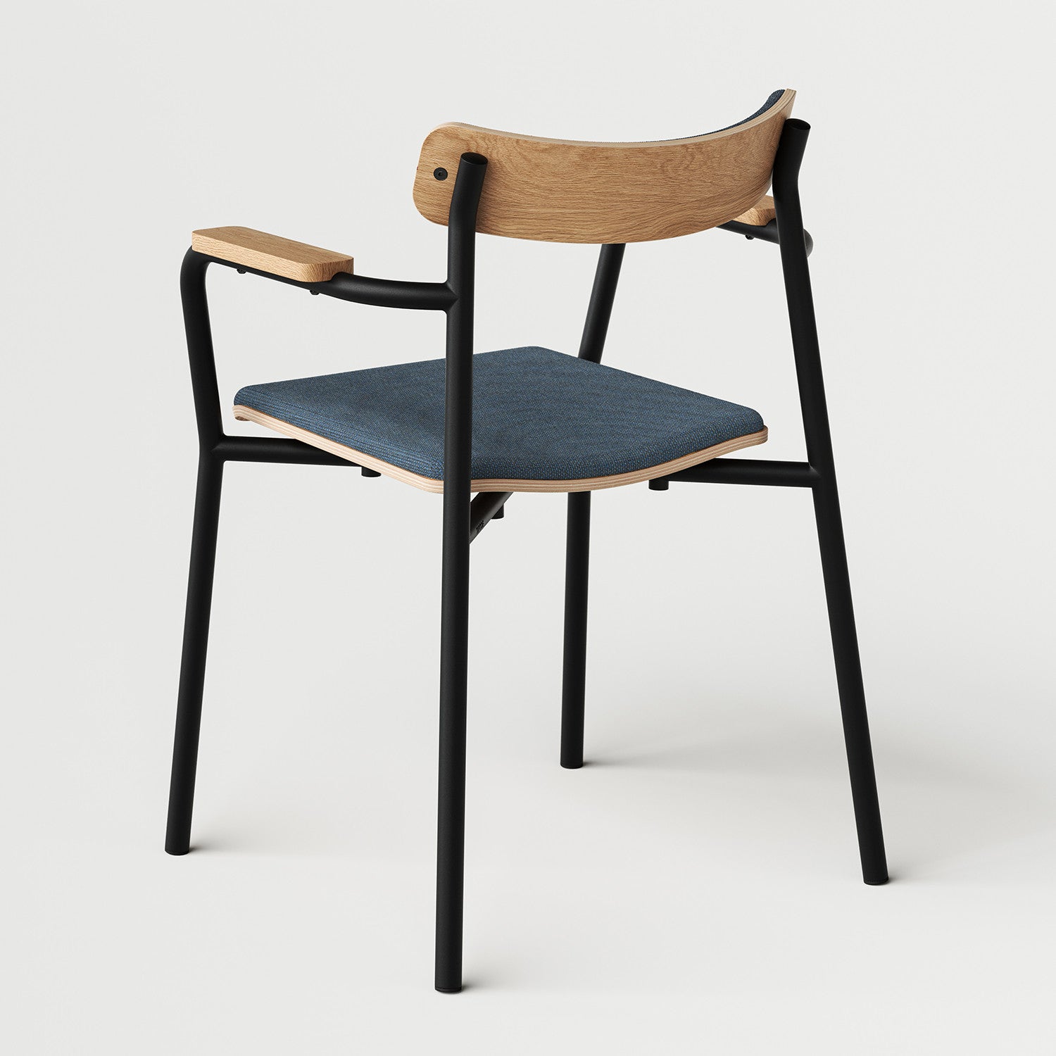 TIPTOE ETUDE chair with armrests - recycled fabric