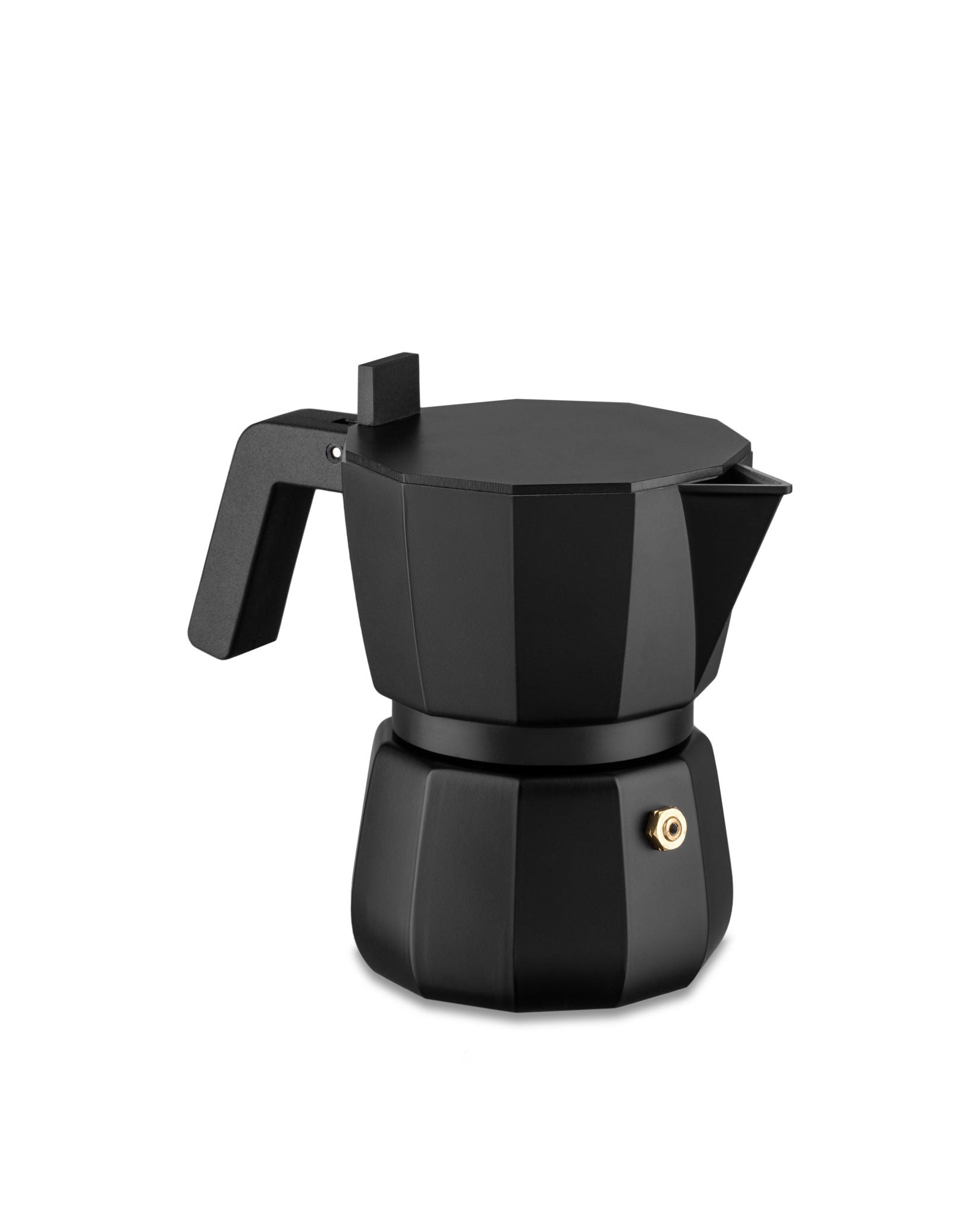 Alessi Moka Espresso Coffee Maker In Aluminium Casting Black