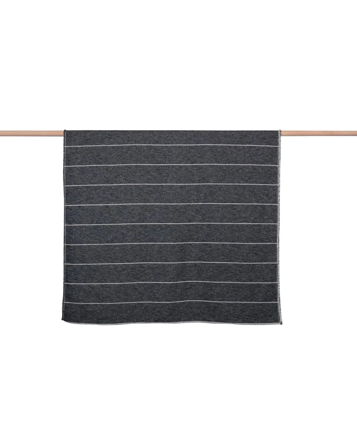 David Fussenegger Luca Cotton Throw - Stipes/Structured - Reversible