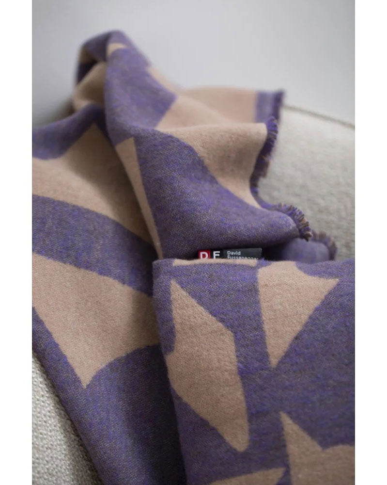 David Fussenegger Luca Cotton Throw - Modern Abstract Pattern