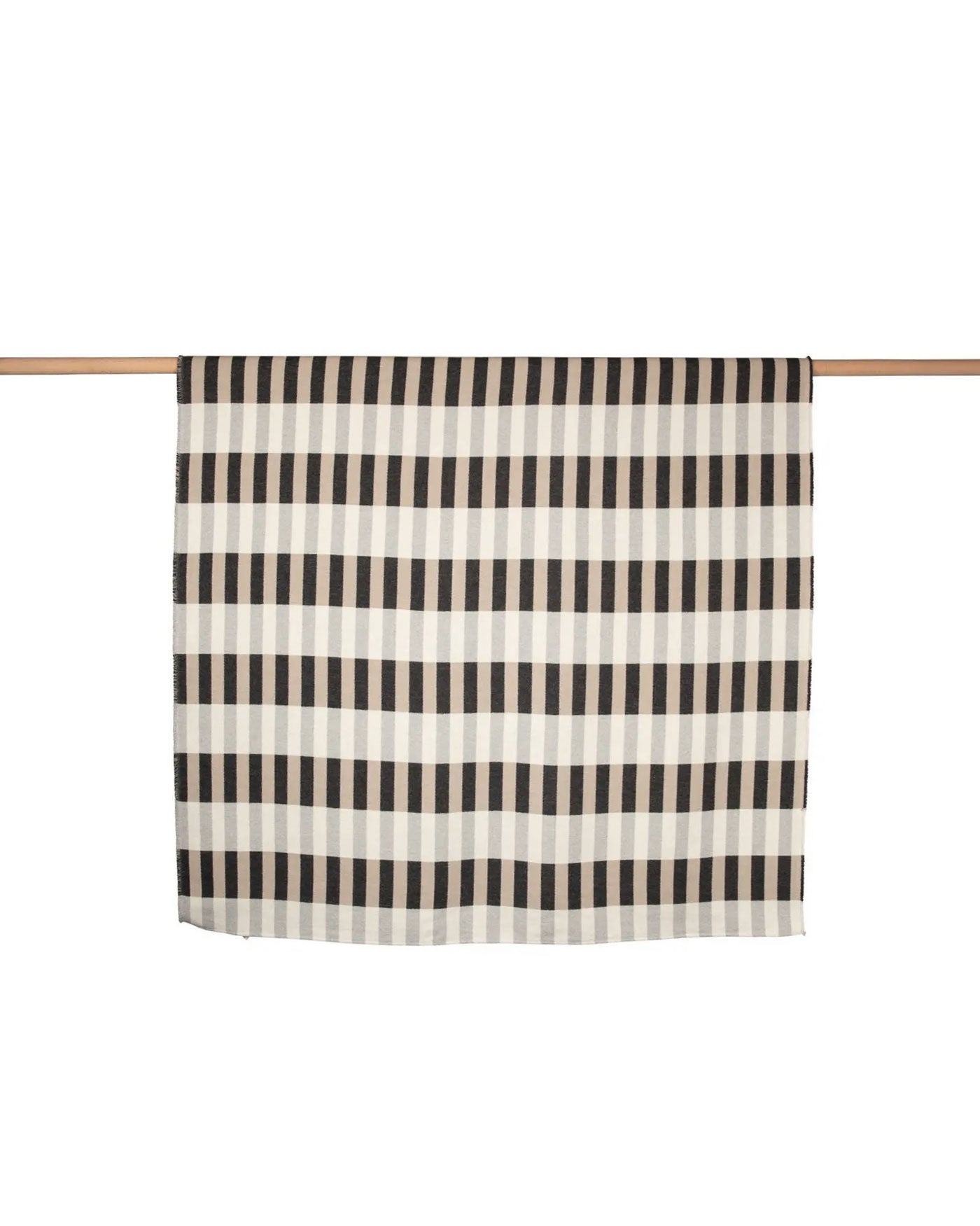 David Fussenegger Nova Cotton Throw - Overlapping Stripes