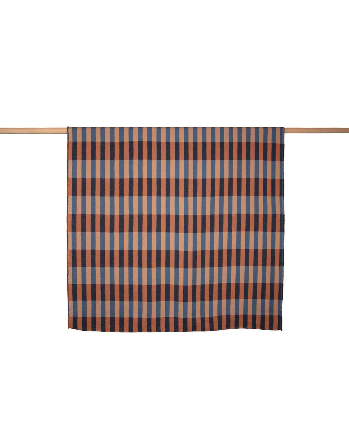 David Fussenegger Nova Cotton Throw - Overlapping Stripes