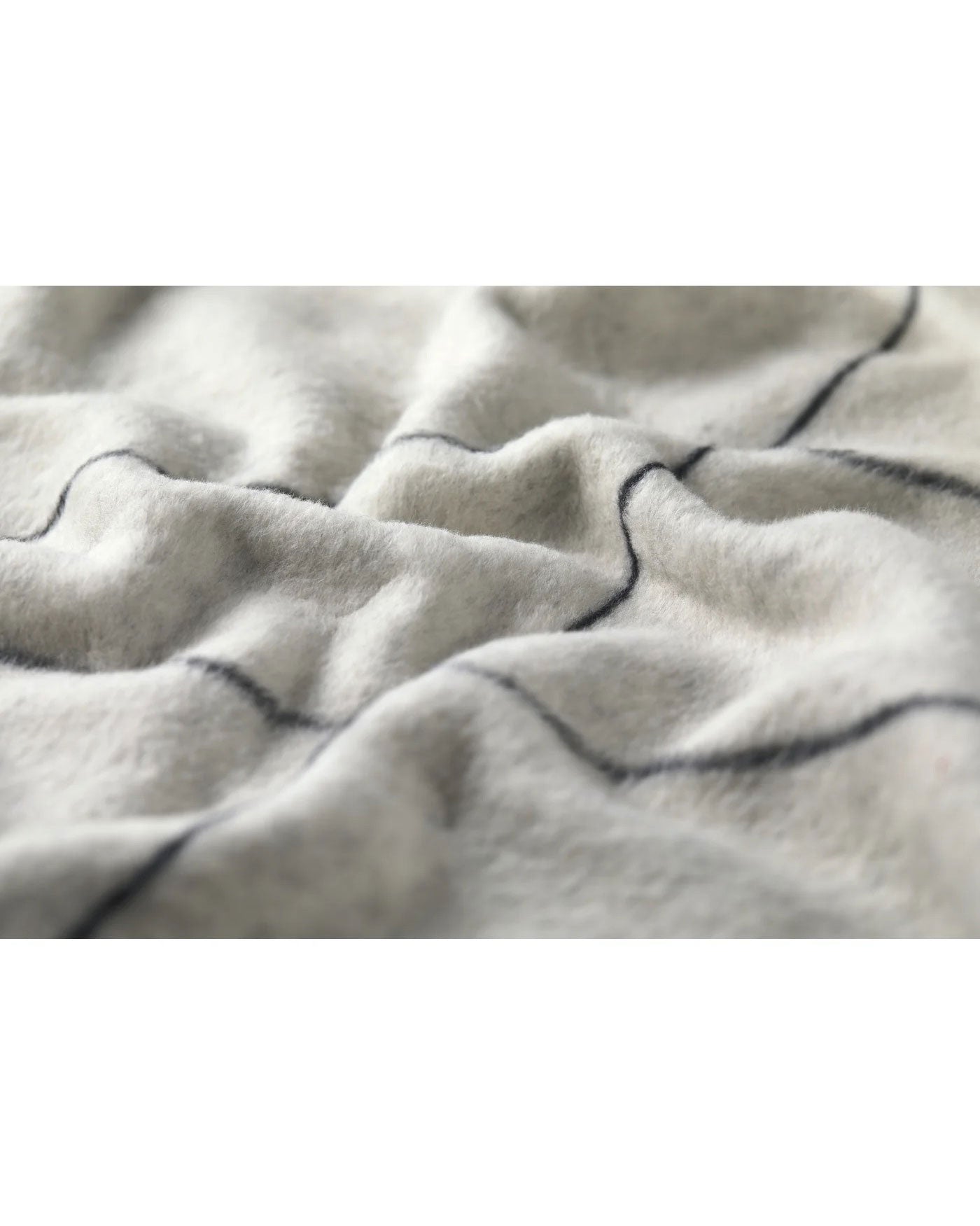 David Fussenegger Savona Cotton Throw - Fine Lines Crossed