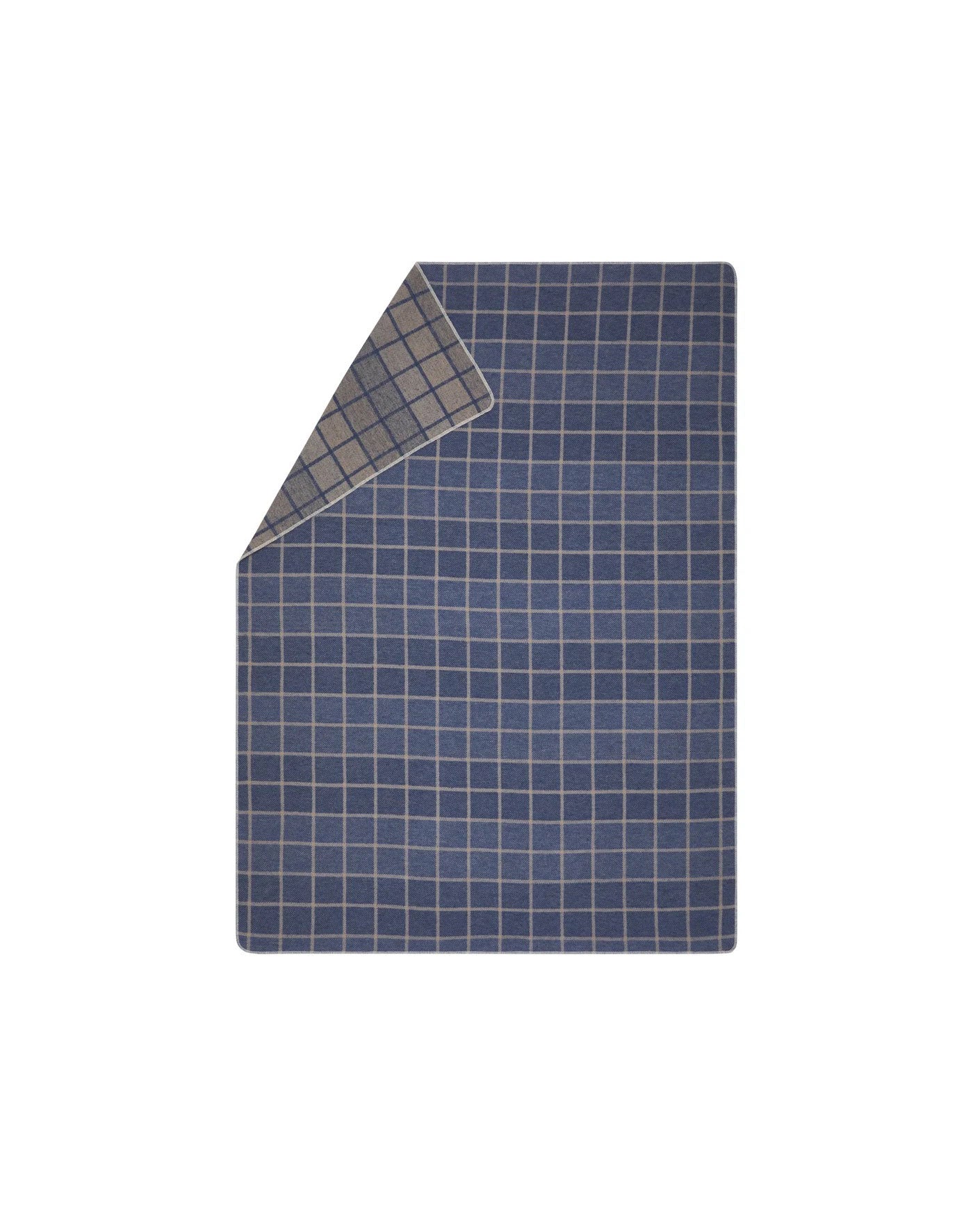 David Fussenegger Silvretta Cotton Throw Graphic - Checks Simple