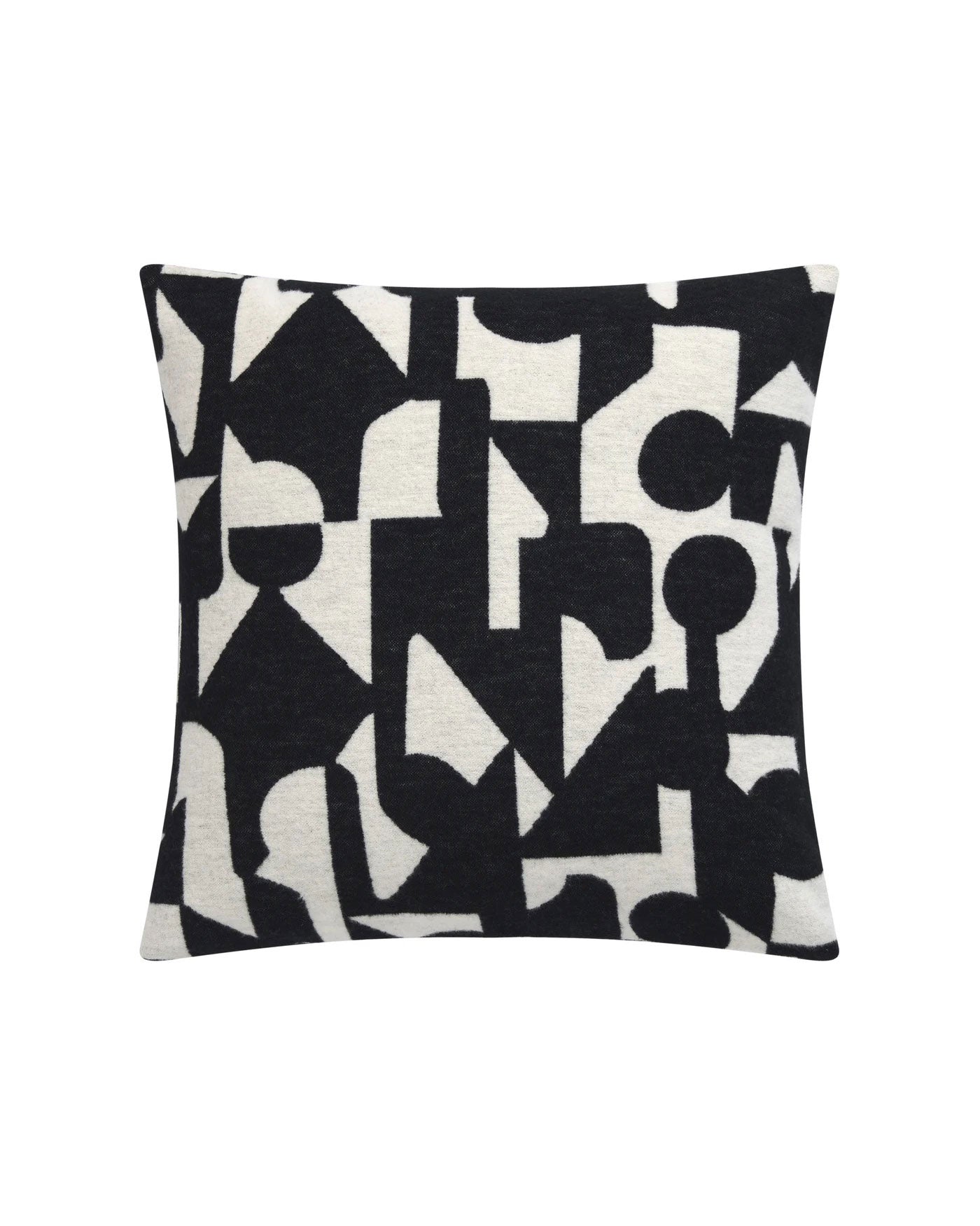 David Fussenegger Silvretta Cotton Pillow - Modern Abstract Pattern