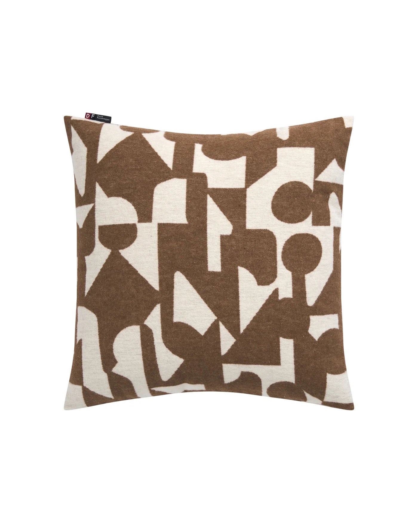 David Fussenegger Silvretta Cotton Pillow - Modern Abstract Pattern