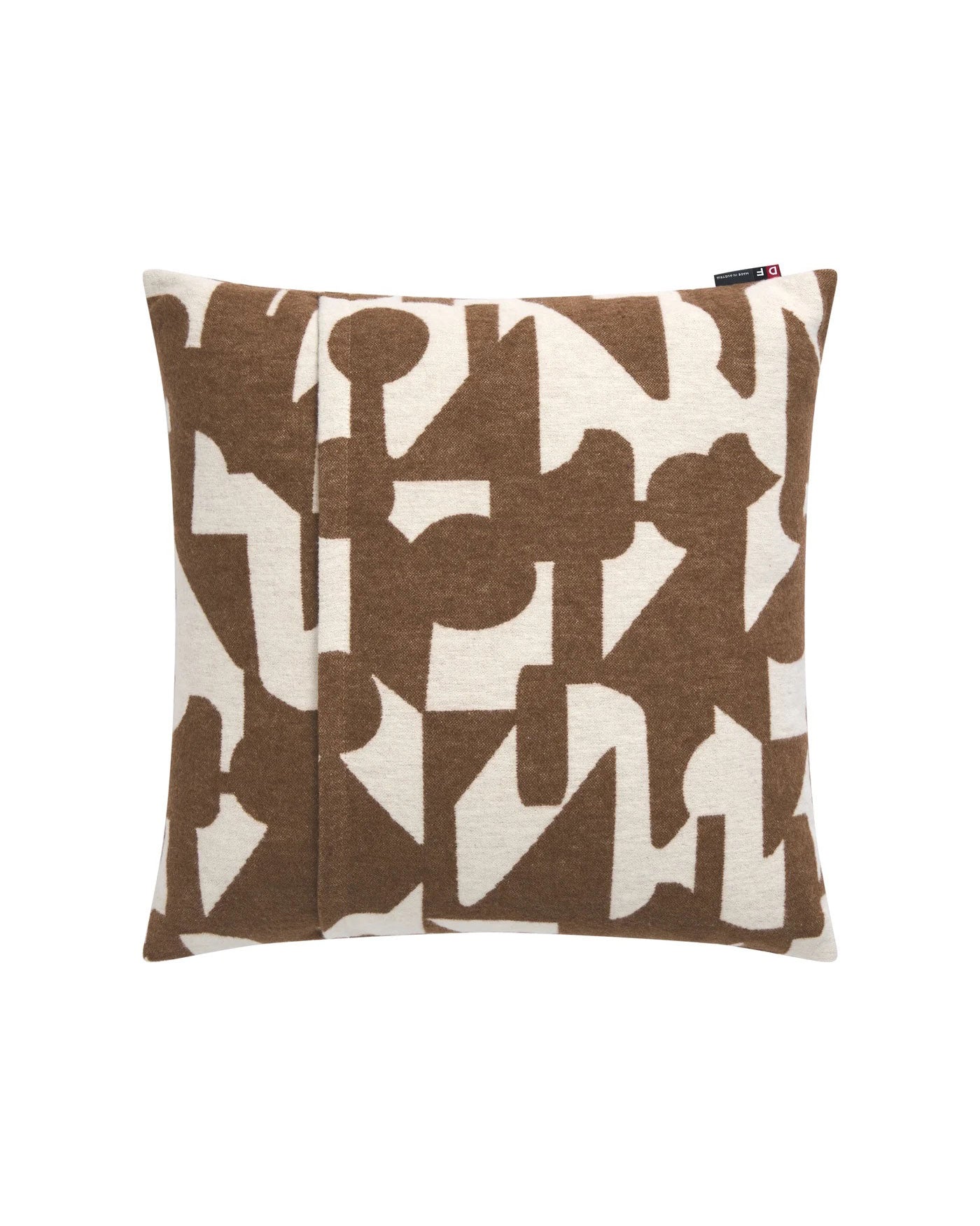 David Fussenegger Silvretta Cotton Pillow - Modern Abstract Pattern