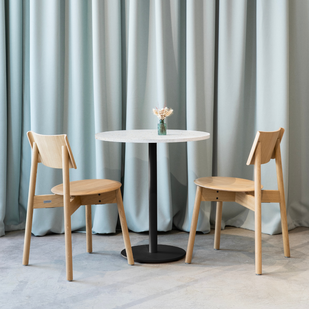 TIPTOE MOKA bistro table - Venezia recycled plastic