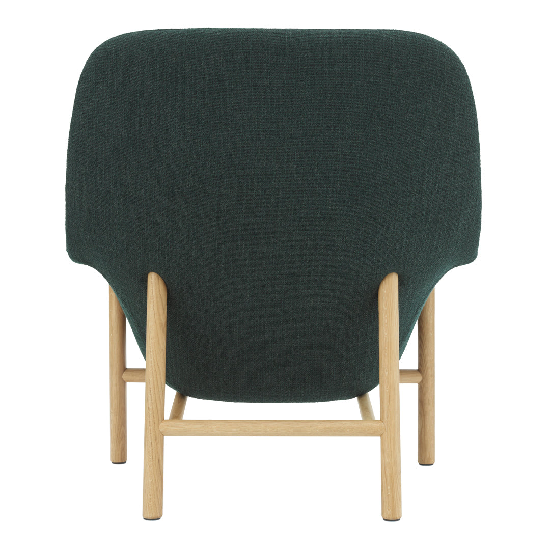 Normann Copenhagen Drape High Lounge Chair - Wood Legs