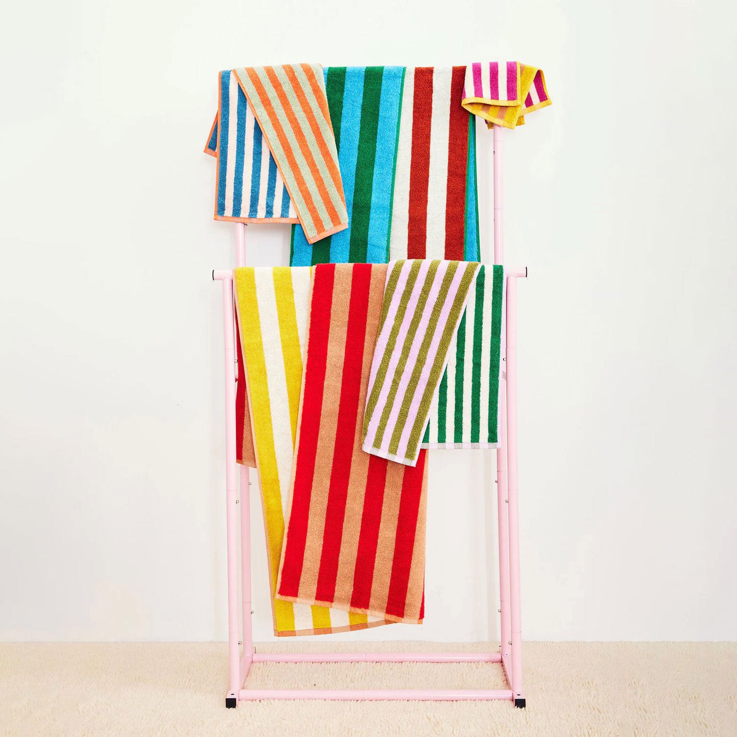 Dusen Dusen Earth Stripe Hand Towel - Sunset