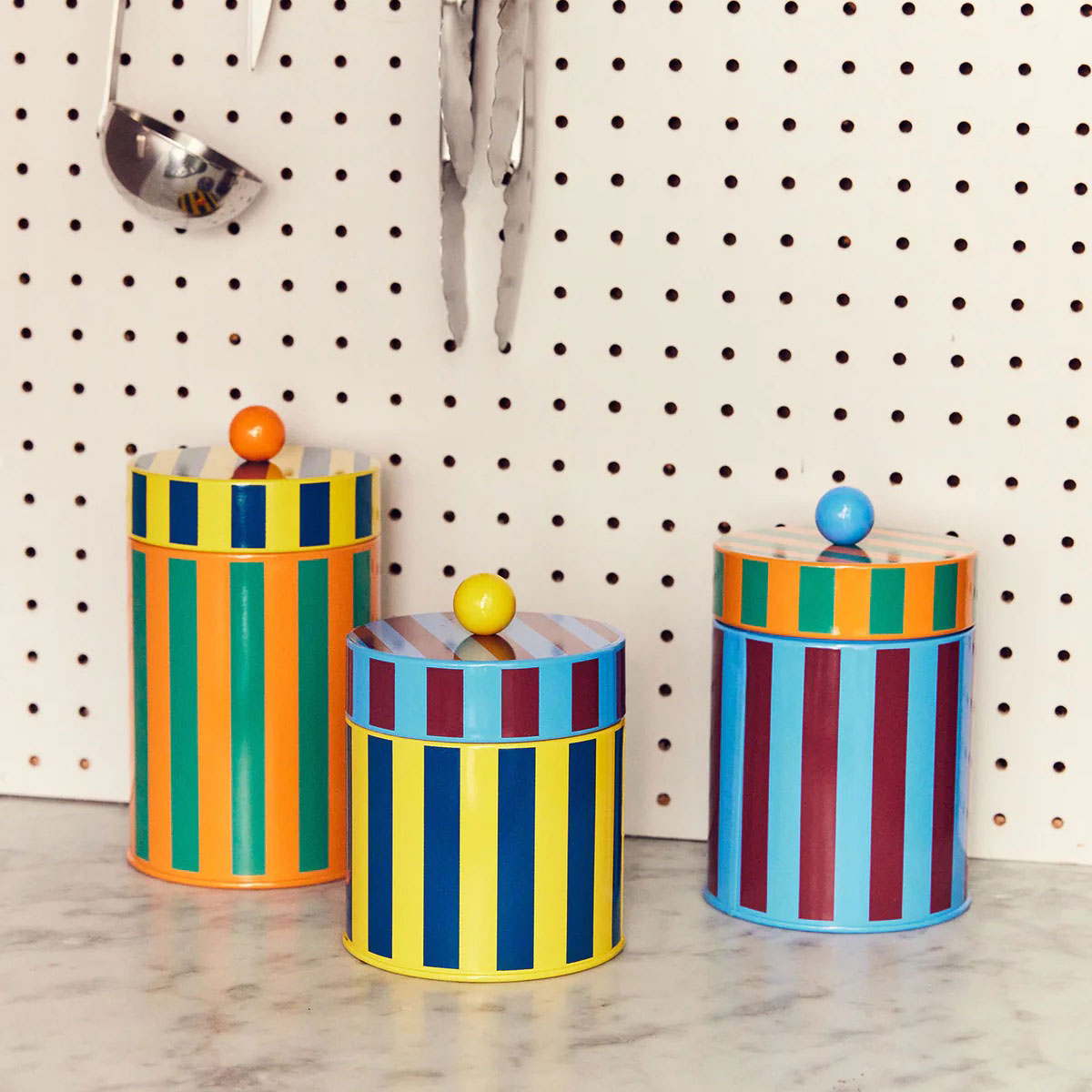 Dusen Dusen Striped Canisters