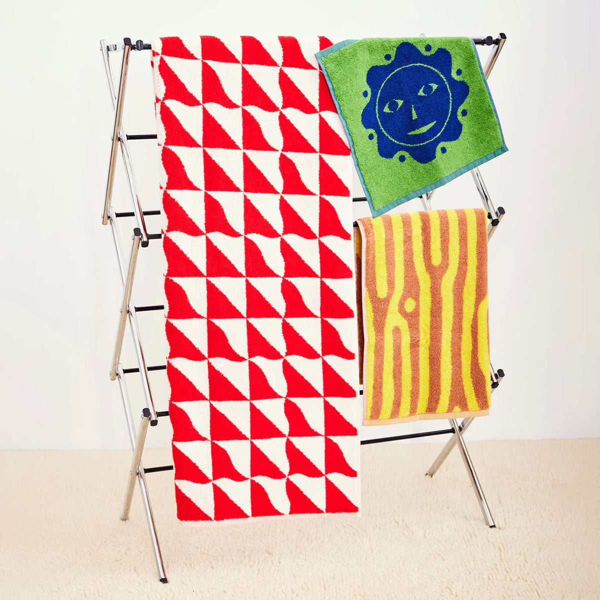 Dusen Dusen Terra Pattern Hand Towel - Oak