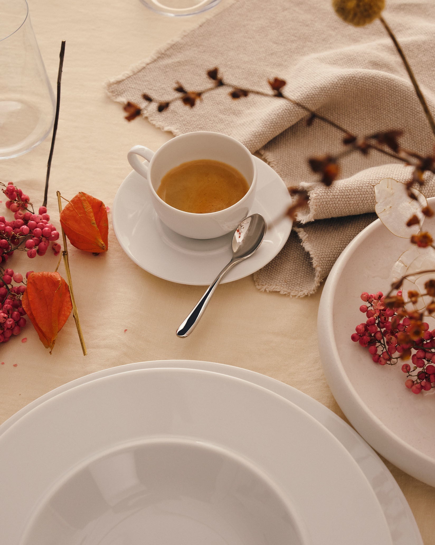 Alessi La Bella Tavola Mocha Cup Saucer Set of 4