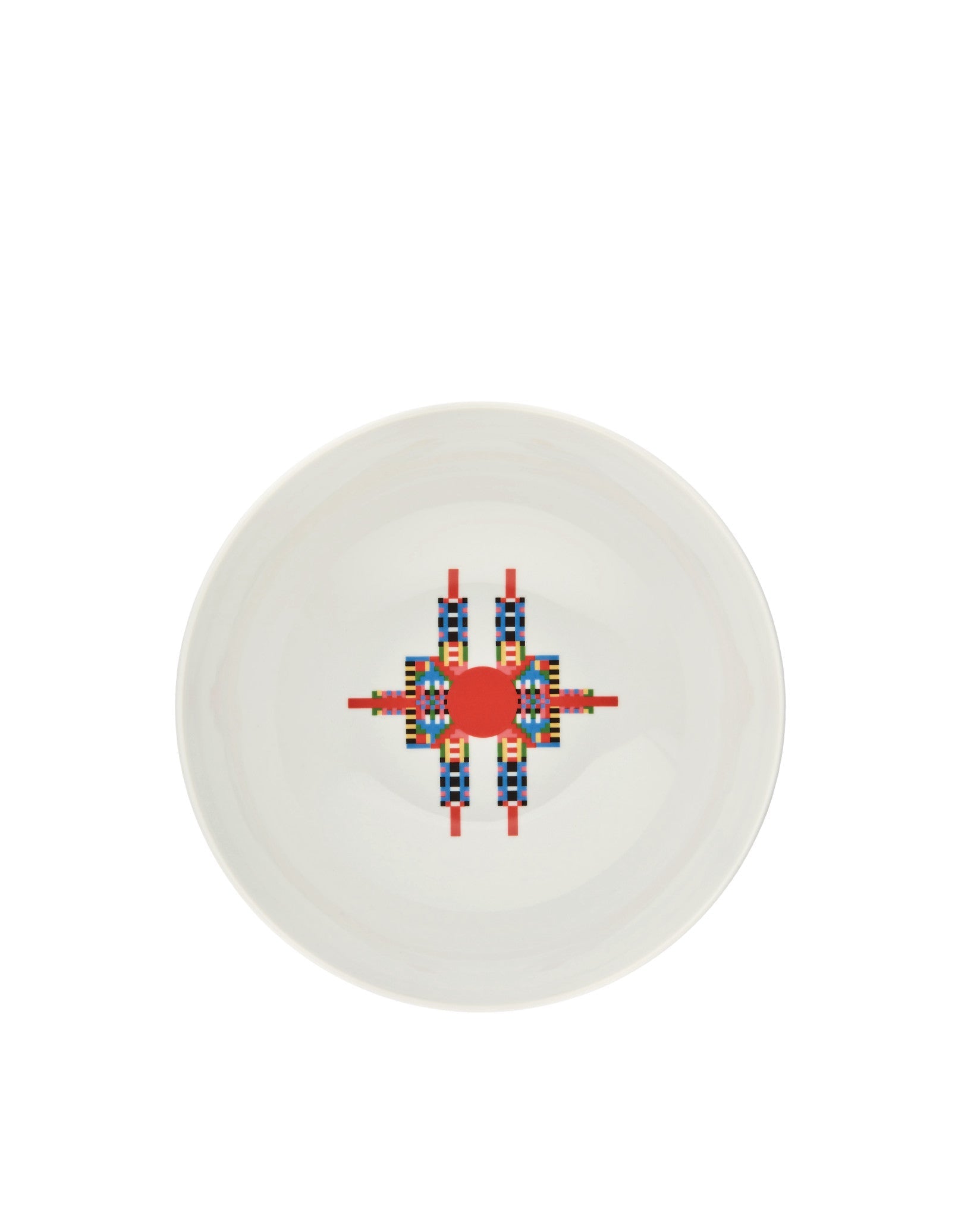 Alessi Holyhedrics Pastry And Nut Bowl In Decorated Porcelain