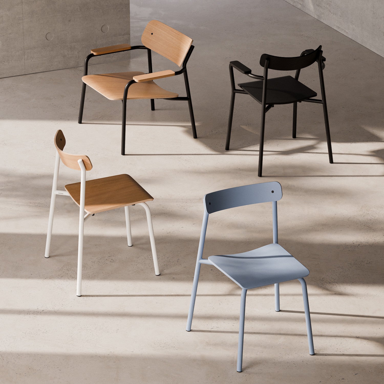 TIPTOE ETUDE chair - recycled fabric